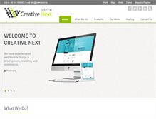 Tablet Screenshot of creativenext.biz